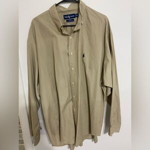 Ralph Lauren Tan Casual Button Down Shirt